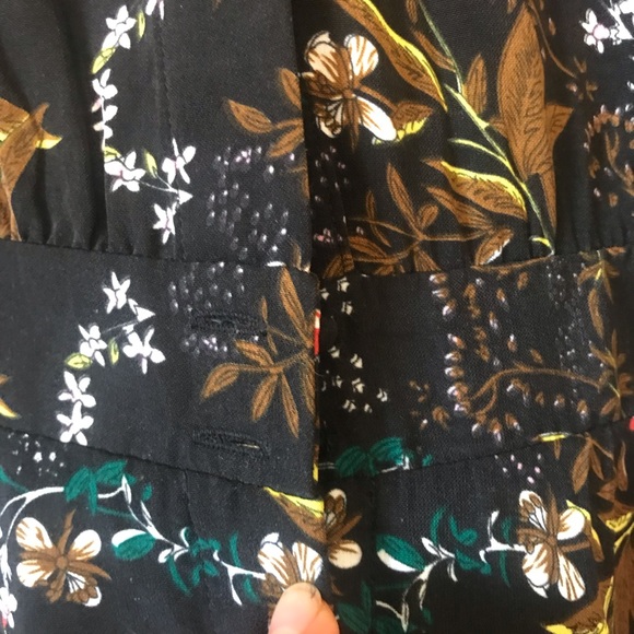 Farrow button down dark floral dress - Picture 5 of 8